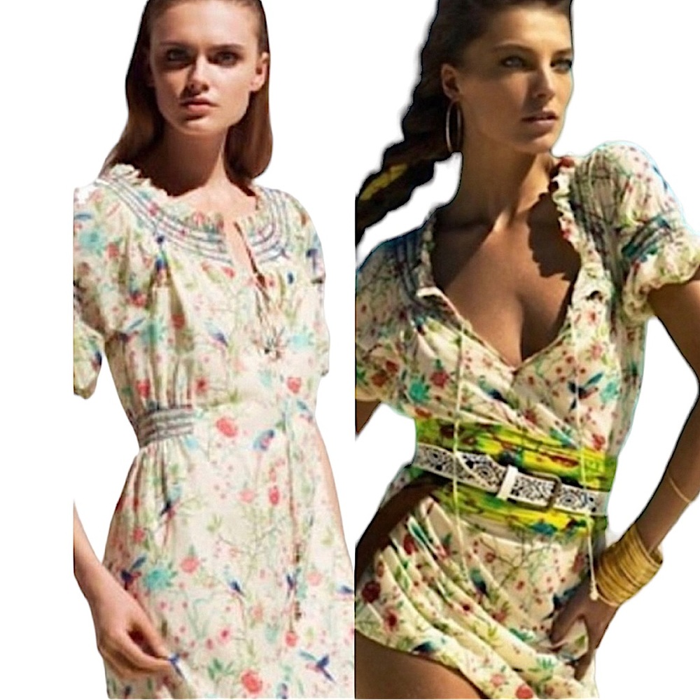 MATTHEW WILLIAMSON x H&M: Parrot Floral Bird Dress Size 4